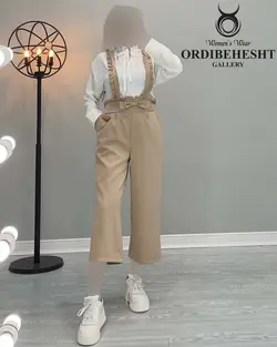 شلوار ساسبندی + شومیز - کد 1751