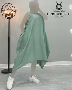 پیراهن آستین حلقه ای - کد 1789