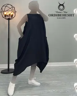 پیراهن آستین حلقه ای - کد 1789