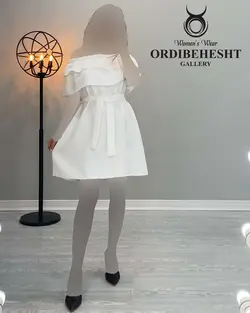 پیراهن یقه قایقی - کد 1772