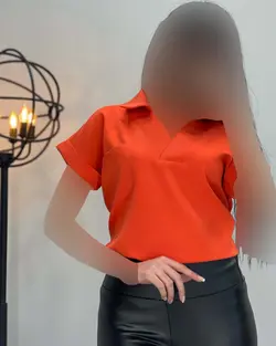 شومیز آستین کوتاه - کد 1647