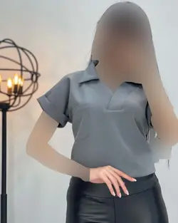 شومیز آستین کوتاه - کد 1647