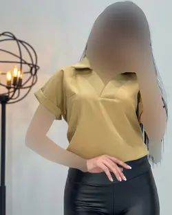 شومیز آستین کوتاه - کد 1647