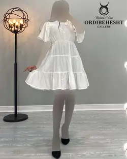 پیراهن چین دار - کد 1676