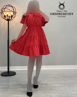 پیراهن چین دار - کد 1676