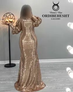 پیراهن ماکسی پولکی - کد 1659