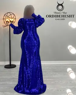 پیراهن ماکسی پولکی - کد 1659