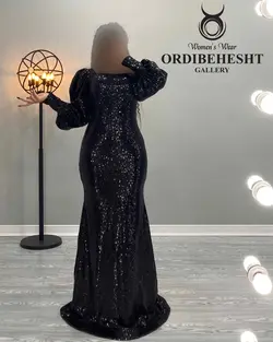 پیراهن ماکسی پولکی - کد 1659