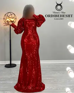 پیراهن ماکسی پولکی - کد 1659