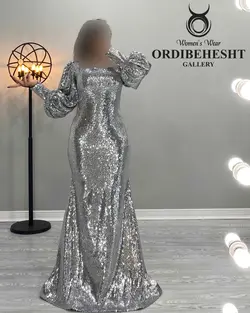 پیراهن ماکسی پولکی - کد 1659