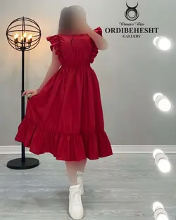 پیراهن آستین حلزونی - کد 1700