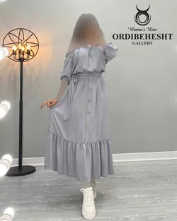 پیراهن پایین چین - کد 1629