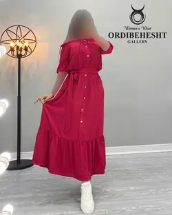 پیراهن پایین چین - کد 1629