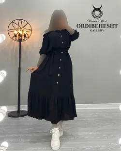 پیراهن پایین چین - کد 1629