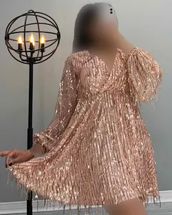 پیراهن یقه هفت پولکی - کد 1550