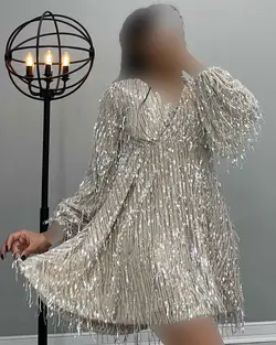 پیراهن یقه هفت پولکی - کد 1550