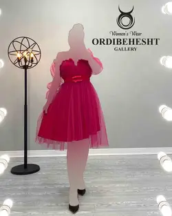 پیراهن توری کوتاه - کد 1580