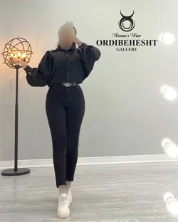 شومیز آستین پف - کد 1601