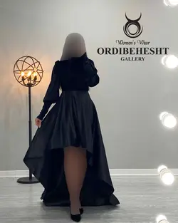 پیراهن دنباله دار - کد 1595