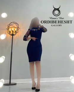 پیراهن آستین شیشه ای - کد 1555