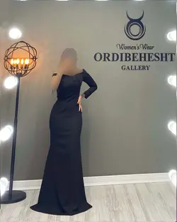 پیراهن بلند یقه دلبری - کد 1489