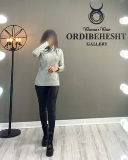 پیراهن یقه اسکی حوله ای - کد 1352