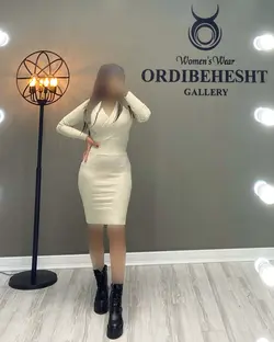 پیراهن بافت یقه هفت - کد 1372