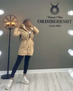 بارونی کلاه دار کمر گت - کد 1315