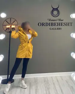 بارونی کلاه دار کمر گت - کد 1315