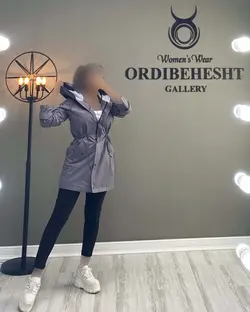 بارونی کلاه دار کمر گت - کد 1315