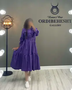 پیراهن آستین گره - کد 1171