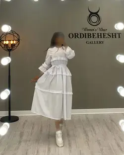 پیراهن سه چین - کد 1235