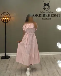 پیراهن یقه قایقی - کد 1234