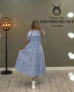 پیراهن یقه قایقی - کد 1234