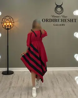 پیراهن خط دار - کد 1225