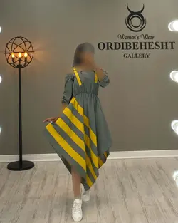 پیراهن خط دار - کد 1225