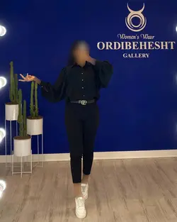 شومیز دکمه دار - کد 1208