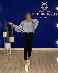 شومیز دکمه دار - کد 1208