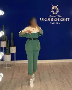 شومیز شلوار +کمربند - کد 1145