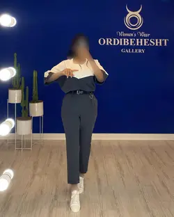 شومیز شلوار +کمربند - کد 1145