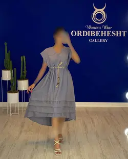 پیراهن پشت حلقه ای - کد 1059