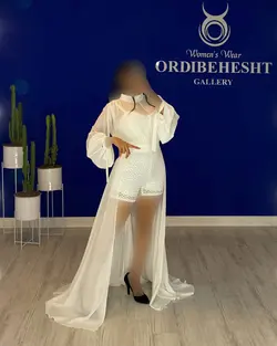 پیراهن پولکی شلوارکی - کد 1082