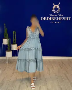 پیراهن یقه هفت - کد 1074