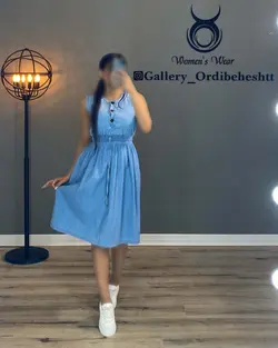 پیراهن طرح جین - کد 1008