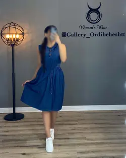 پیراهن طرح جین - کد 1008