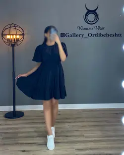 پیراهن طبقه ای آستین کوتاه - کد 1012