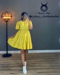 پیراهن طبقه ای آستین کوتاه - کد 1012