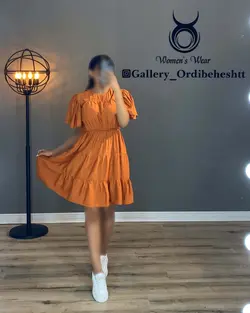 پیراهن طبقه ای آستین کوتاه - کد 1012