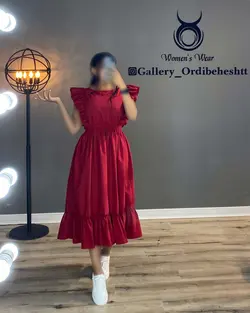 پیراهن آستین حلزونی - کد 984