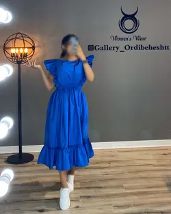 پیراهن آستین حلزونی - کد 984